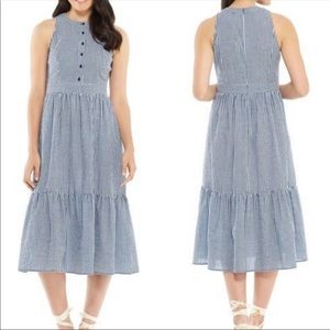 Gal Meets Glam Ardith Gingham Midi Dress
